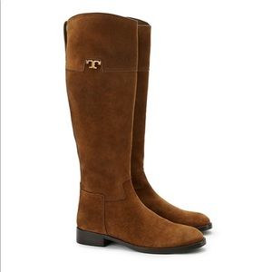 Tory Burch Suede Wembley Riding Boot